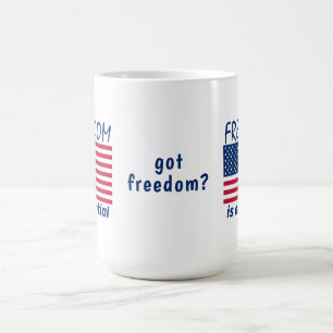 Vrijheid is essentieel koffiemok