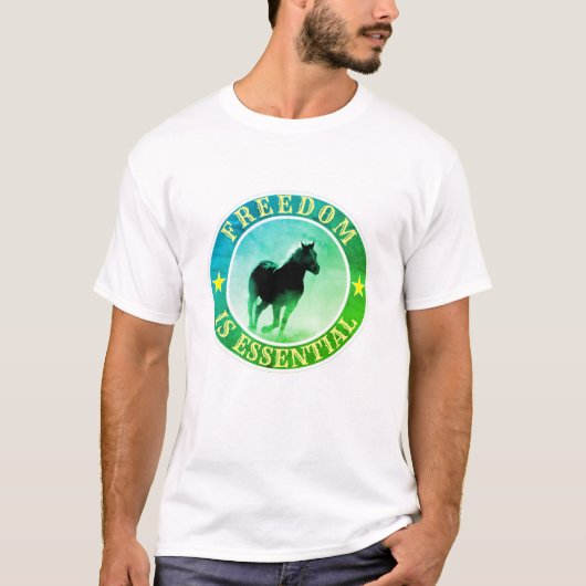 Vrijheid is essentieel (licht) T-shirt (Voorkant)