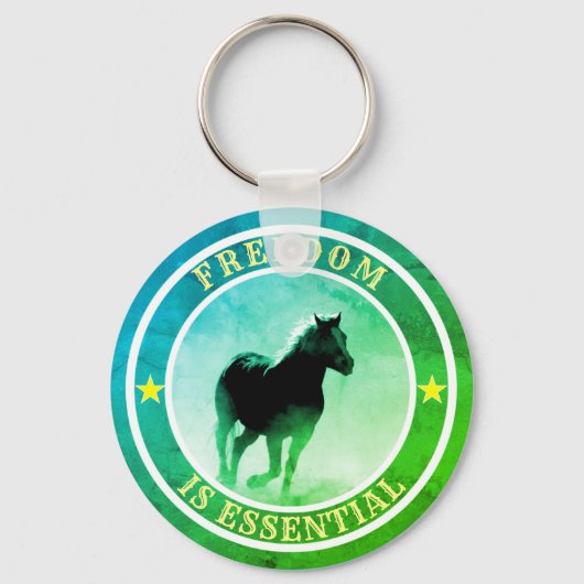 Vrijheid is essentieel sleutelhanger (Voorkant)