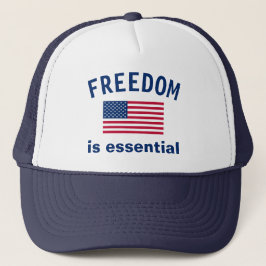 Vrijheid is essentieel Trucker Hat Pet