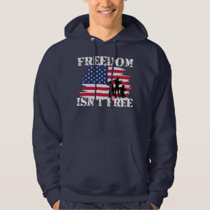 Vrijheid is geen vrije Amerikaanse vlag op 4 juli Hoodie
