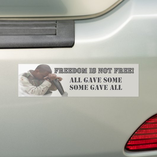 Vrijheid is geen vrije Bumpersticker (Op auto)