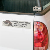 Vrijheid is geen vrije Bumpersticker (Op Truck)
