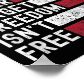 Vrijheid is geen vrije herdenkingsdag militairen z poster (Hoek)