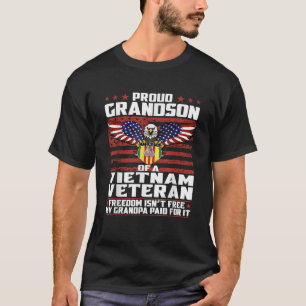 Vrijheid is geen vrije, trotse kleinzoon van een V T-shirt