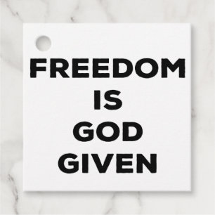 Vrijheid is God gegeven Bedankjes Labels