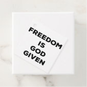 Vrijheid is God gegeven Bedankjes Labels (In situ)