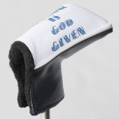 Vrijheid is God gegeven, Blauw Golfheadcover (3/4 voorkant)