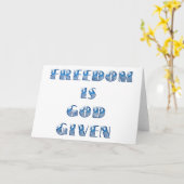 Vrijheid is God gegeven, Blauw Kaart (Gele Bloem)