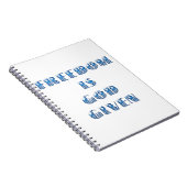 Vrijheid is God gegeven, Blauw Notitieboek (Rechterzijde)