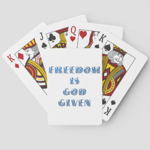 Vrijheid is God gegeven, Blauw Pokerkaarten