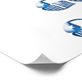 Vrijheid is God gegeven, Blauw Poster (Hoek)