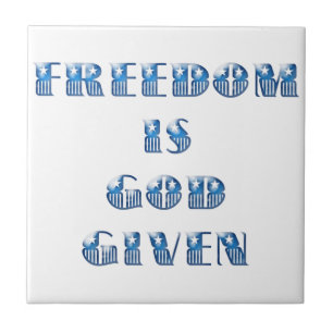 Vrijheid is God gegeven, Blauw Tegeltje