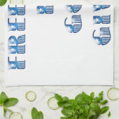 Vrijheid is God gegeven, Blauw Theedoek (Gevouwen)