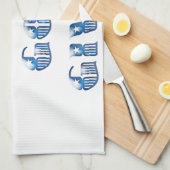 Vrijheid is God gegeven, Blauw Theedoek (Quarter Fold)