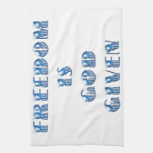 Vrijheid is God gegeven, Blauw Theedoek (Verticaal)