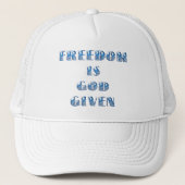 Vrijheid is God gegeven, Blauw Trucker Pet (Voorkant)