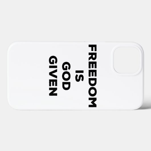 Vrijheid is God gegeven Case-Mate iPhone Case (Achterkant (horizontaal))