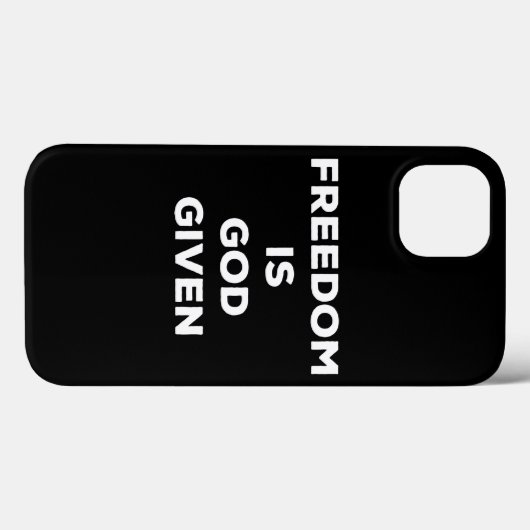 Vrijheid is God gegeven Case-Mate iPhone Case (Achterkant (horizontaal))