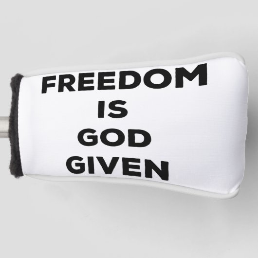 Vrijheid is God gegeven Golfheadcover (Voorkant)