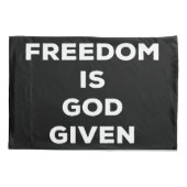 Vrijheid is God gegeven Kussensloop (Achterkant)