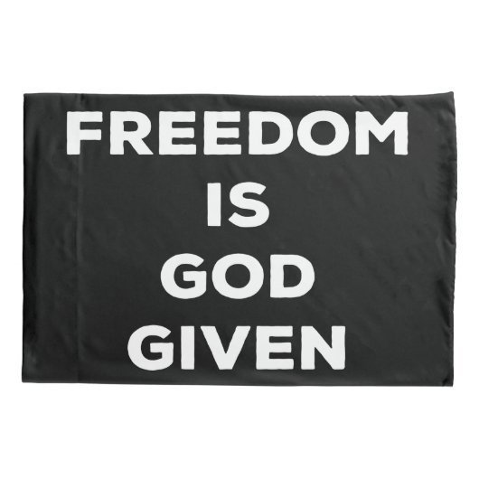 Vrijheid is God gegeven Kussensloop (Achterkant)