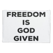 Vrijheid is God gegeven Kussensloop (Achterkant)