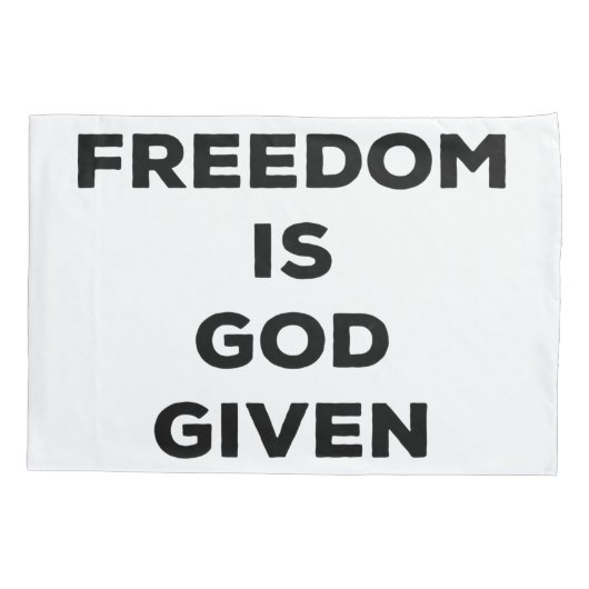 Vrijheid is God gegeven Kussensloop (Achterkant)