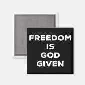 Vrijheid is God gegeven Magneet (Voorkant / Achterkant)