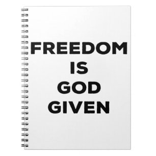 Vrijheid is God gegeven Notitieboek