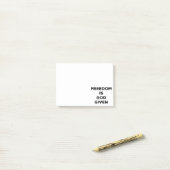 Vrijheid is God gegeven Post-it® Notes (Op bureau)