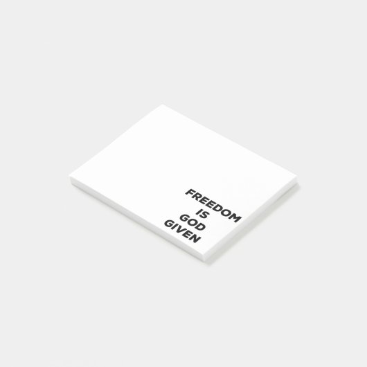 Vrijheid is God gegeven Post-it® Notes (Schuin)