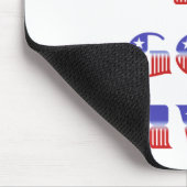 Vrijheid is God gegeven, rood wit en blauw Muismat (Hoek)