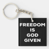 Vrijheid is God gegeven Sleutelhanger (voorkant)