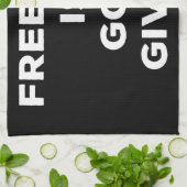 Vrijheid is God gegeven Theedoek (Gevouwen)