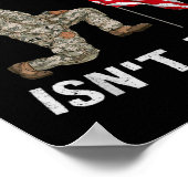 Vrijheid is gratis Amerikaanse vlag Veteraan Memor Poster (Hoek)