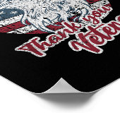 Vrijheid is gratis Dank u Veterans Memorial Day Poster (Hoek)