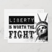 Vrijheid is het beste Briefkaart voor de strijd te (Voorkant / Achterkant)