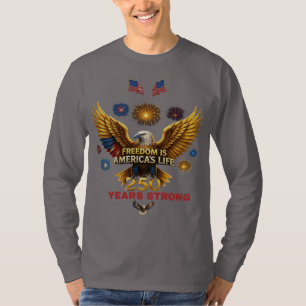 Vrijheid is het leven van Amerika T-shirt