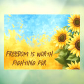 Vrijheid is het waard om voor te vechten - Steun O Raamsticker (Vel 3)