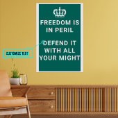 Vrijheid is in gevaar  Britten Poster