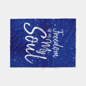 Vrijheid is in mijn sol fleece deken (Voorkant (Horizontaal))