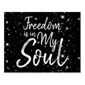 Vrijheid is in mijn sol rubberstempel (Afrduk)