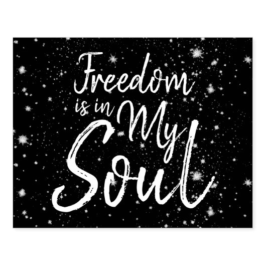 Vrijheid is in mijn sol rubberstempel (Afrduk)