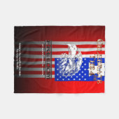 Vrijheid is meer dan een Word C4th Baby Blanket Fleece Deken (Voorkant (Horizontaal))