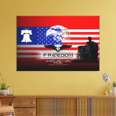 Vrijheid is meer dan een Word Hz canvas afdrukken (Insitu (Woonkamer))