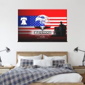 Vrijheid is meer dan een Word Hz canvas afdrukken (Insitu (Slaapkamer))