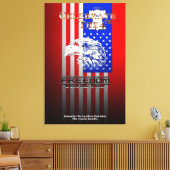 Vrijheid is meer dan een Word Liberty Canvas print (Insitu (Woonkamer))