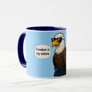 Vrijheid Is Mijn Natuur Inspirerende Koffie Mok