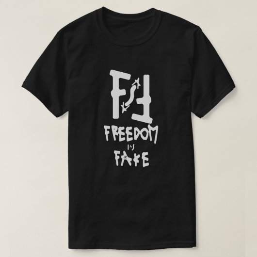 Vrijheid is nep t-shirt (Design voorkant)